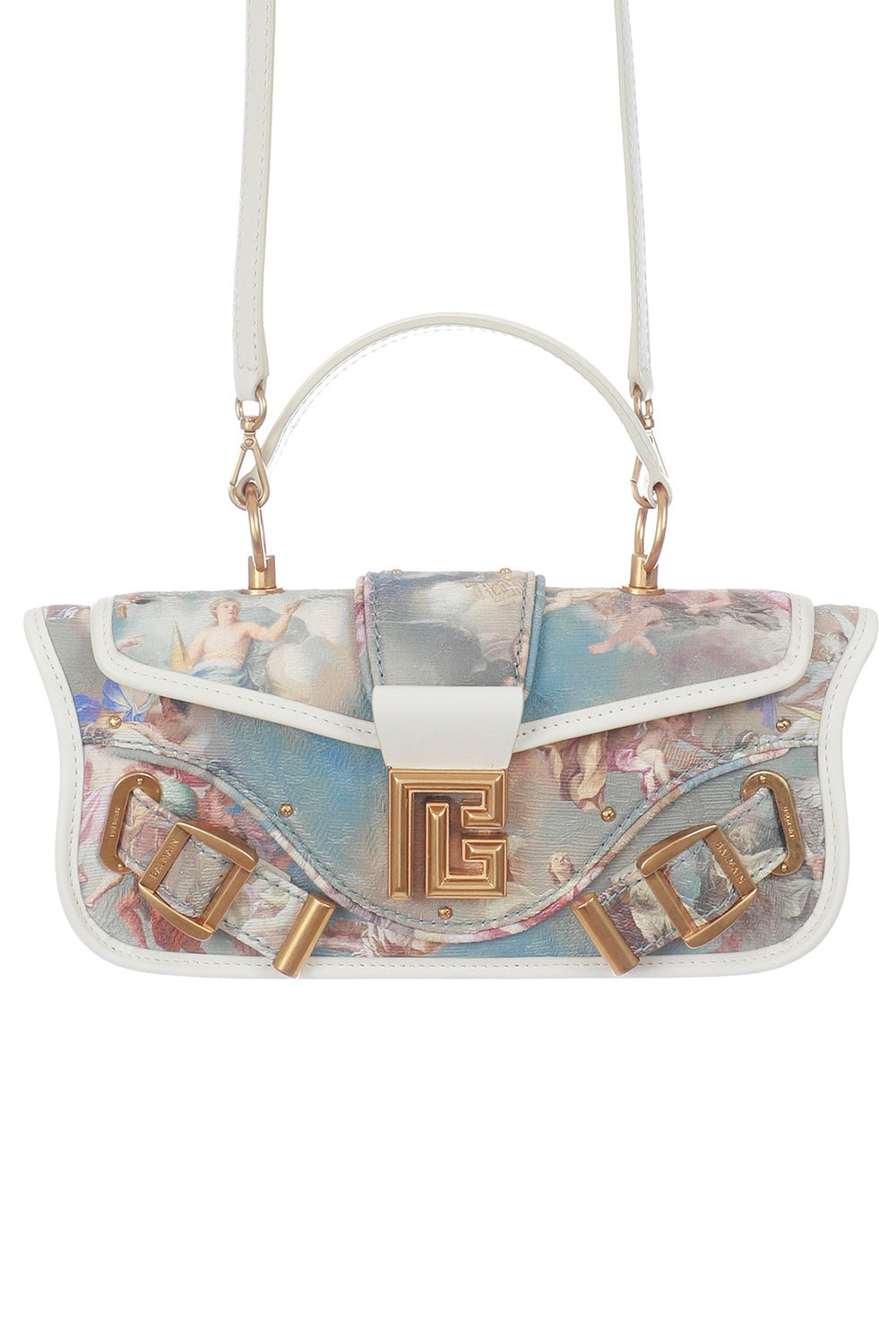 BALMAIN-Blaze Pouch-MULTI/CREAM