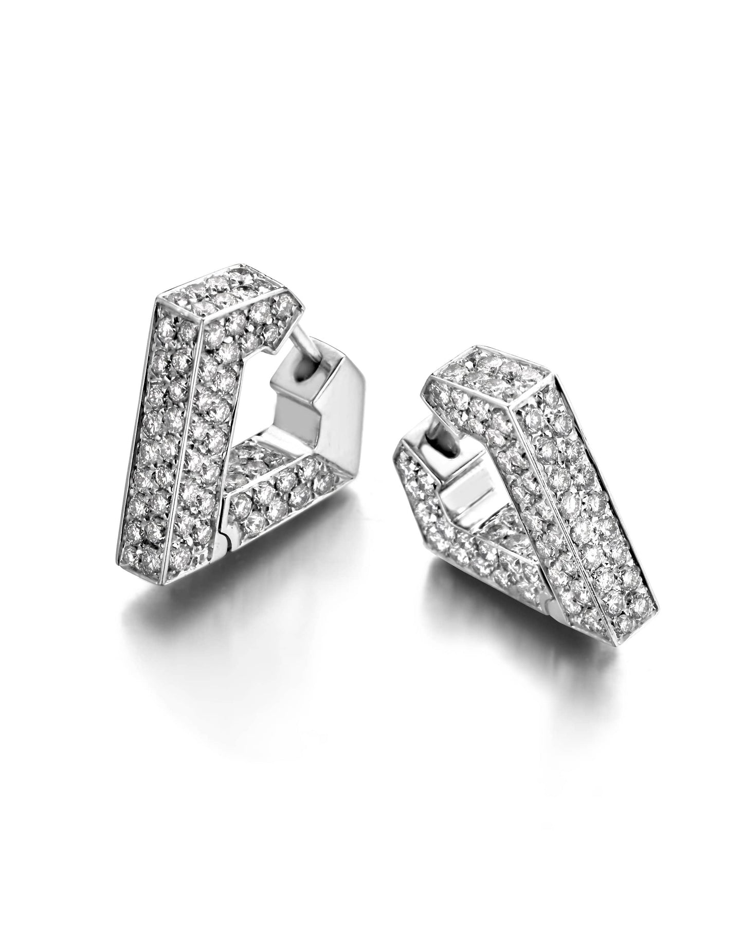 DRIES CRIEL-BRUTE Diamanti White Diamond Earrings-