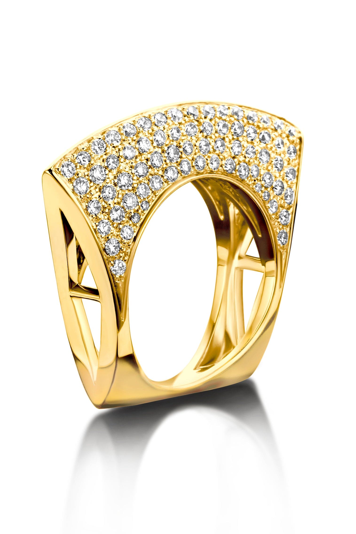 DRIES CRIEL-Diamond Lotus Ring-
