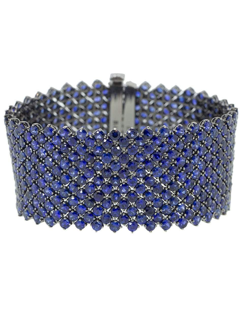BAYCO-Wide Sapphire Bracelet-BLCKGOLD