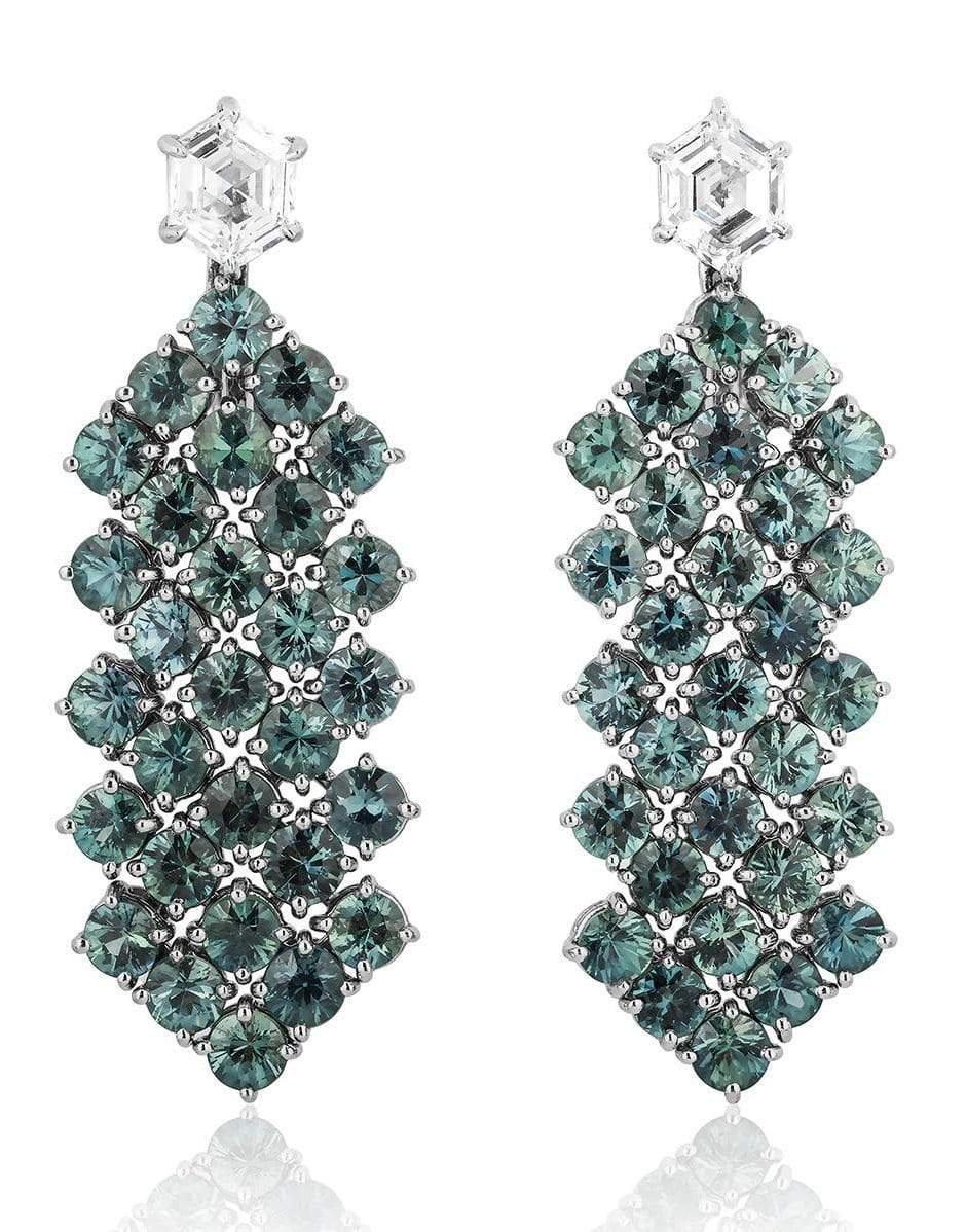 Green Sapphire Earrings JEWELRYFINE JEWELEARRING BAYCO   