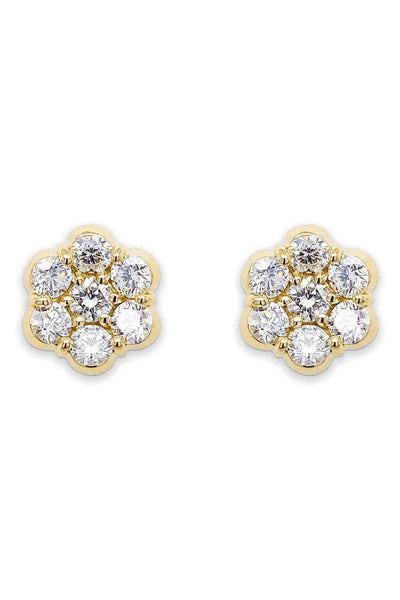 Closed Setting Ear Studs – ADCSER – 0036 | Go Gems