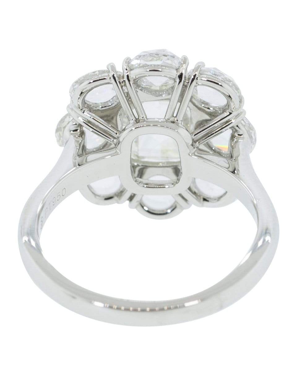 BAYCO-Cushion Rose Cut Diamond Ring-PLATINUM