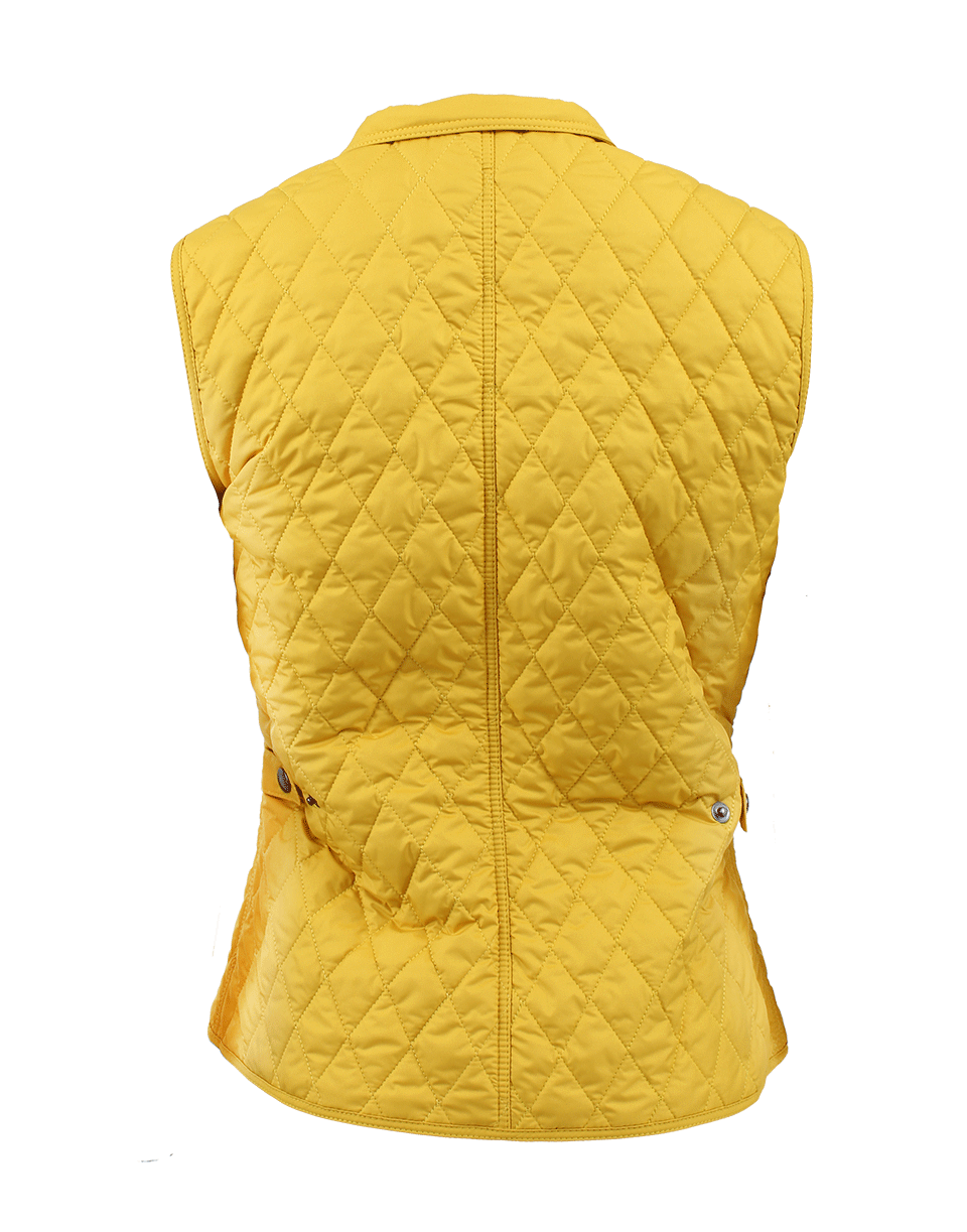 BELSTAFF-Yellow Quilt Weskit Vest-