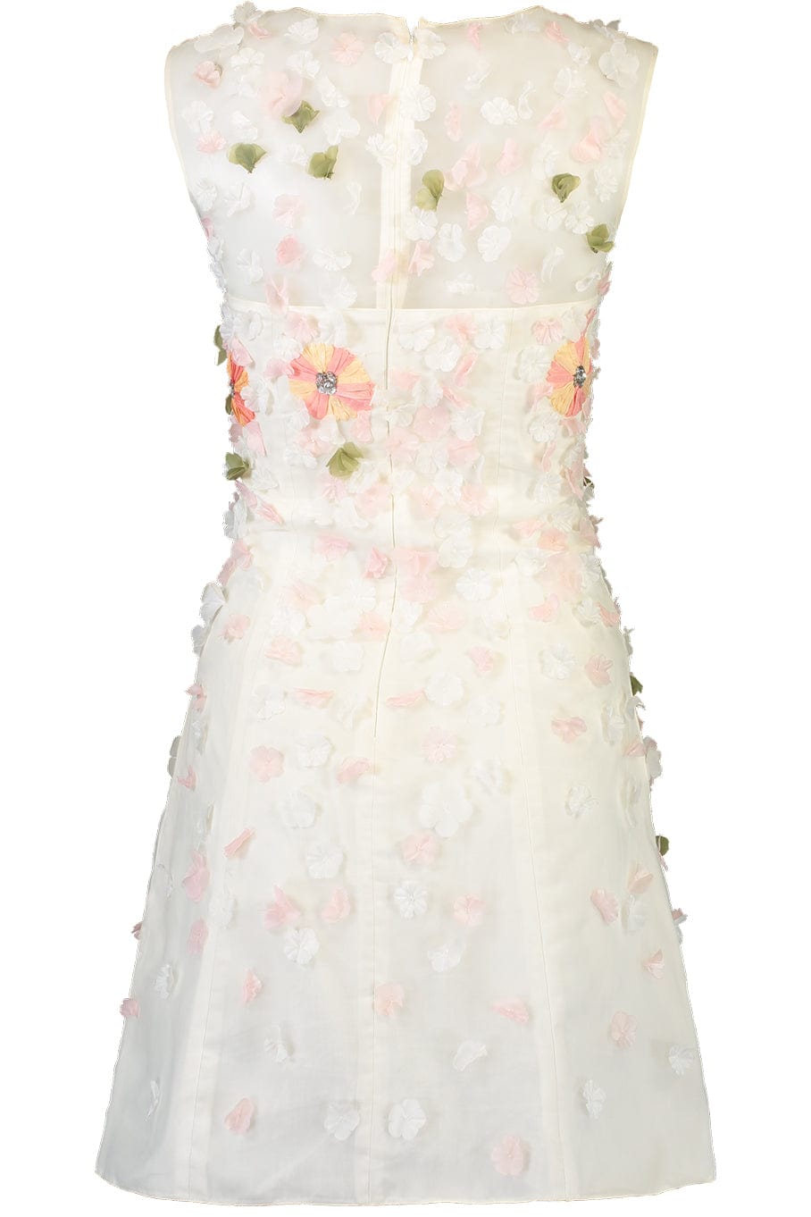 BLUGIRL-Floral Cocktail Dress-IVORY