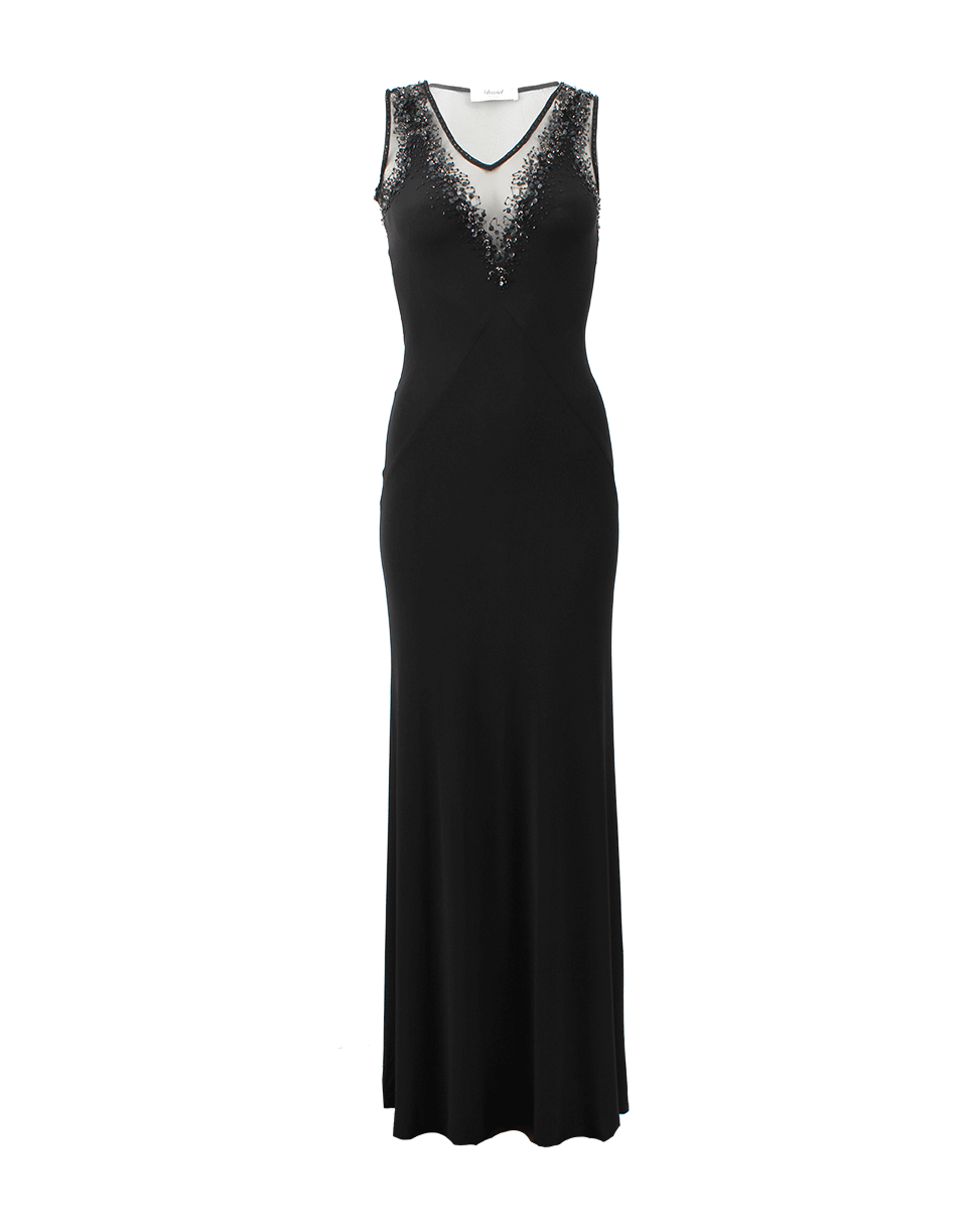 BLUGIRL-V-Neck Beaded Gown-