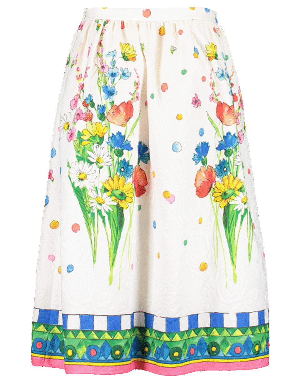 BLUGIRL-Print Jacquard Full Skirt-