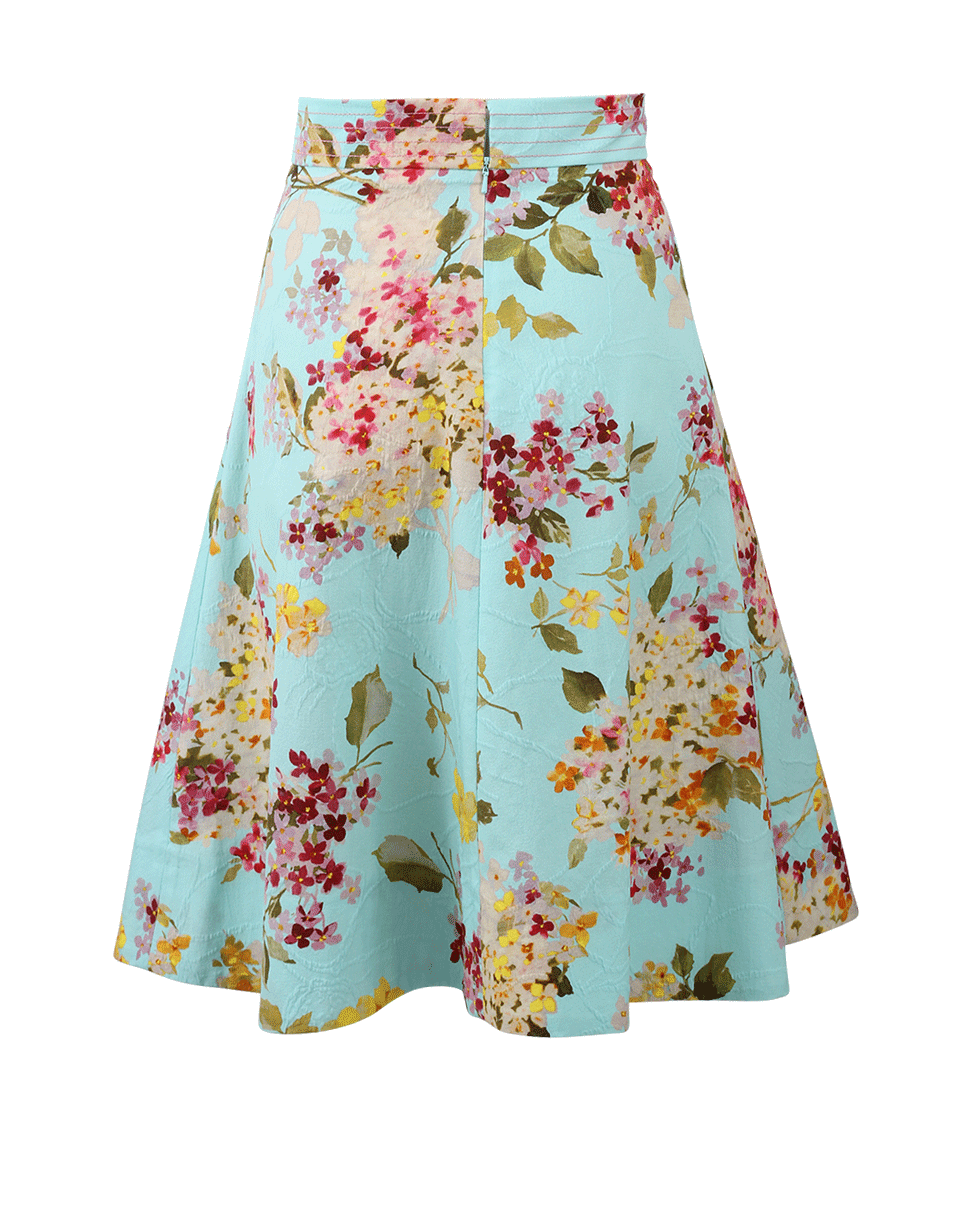 Floral Printed Circle Skirt CLOTHINGSKIRTMISC BLUMARINE   