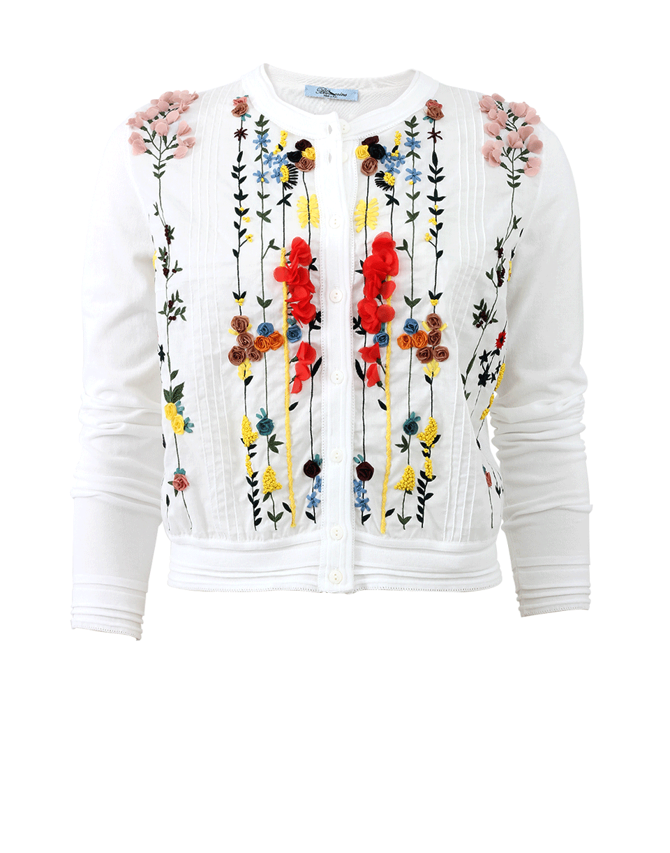 Floral Embroidered Cardigan CLOTHINGTOPCARDIGAN BLUMARINE   