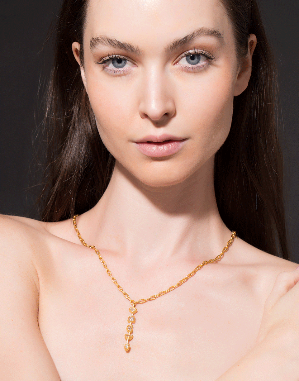 BOAZ KASHI-Diamond Necklace-YELLOW GOLD