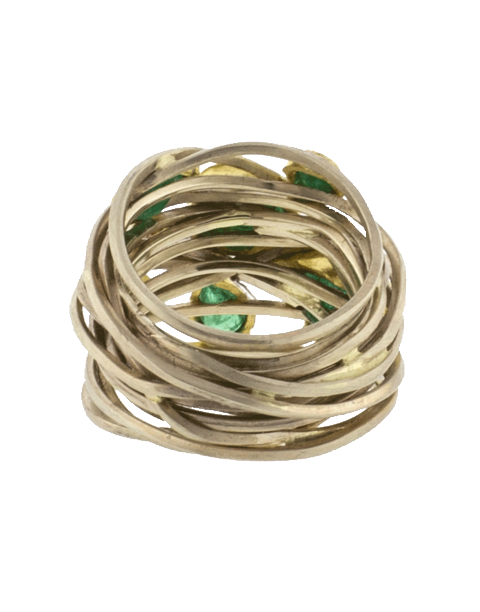BOAZ KASHI-Diamond Wire Wrap Ring-WHITE GOLD