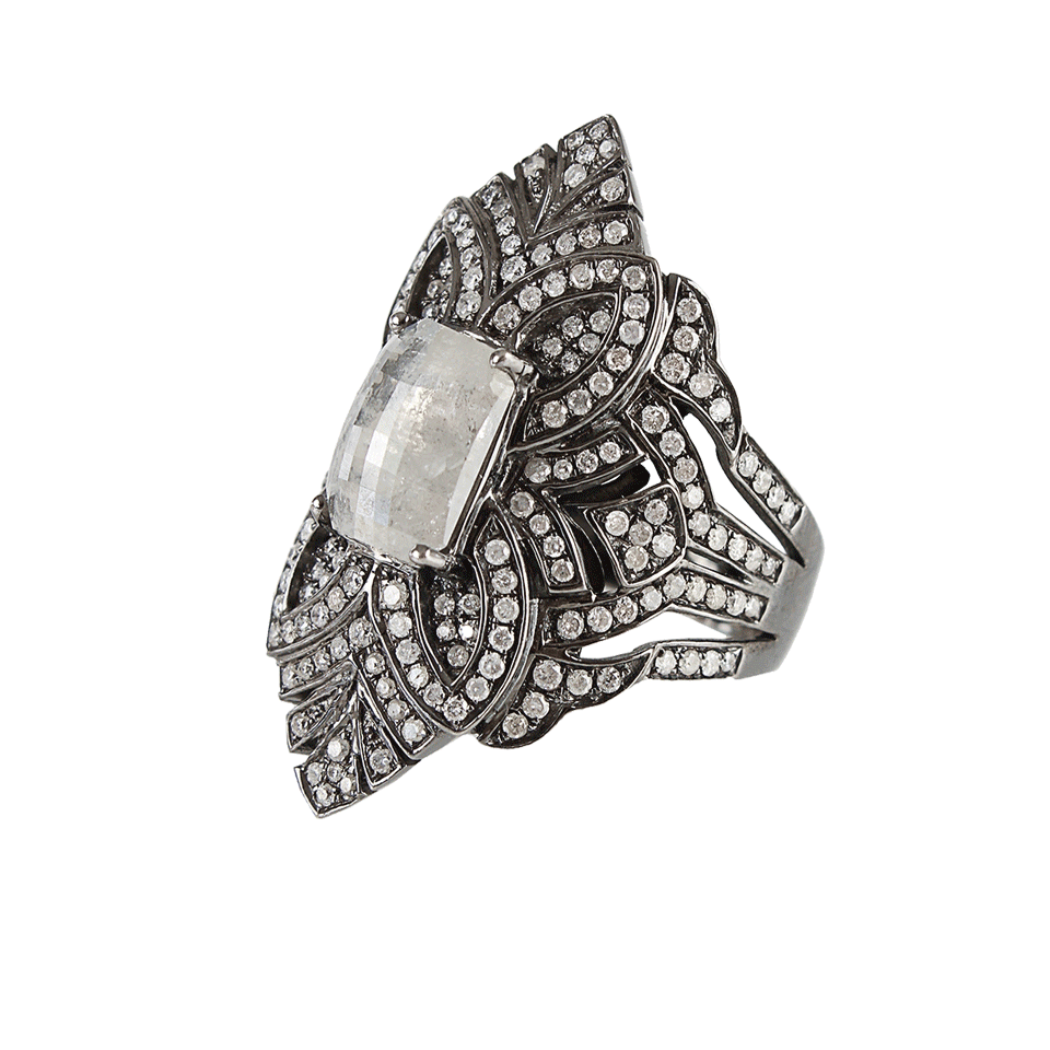 Grey Opaque Diamond Ring JEWELRYFINE JEWELRING BOCHIC   
