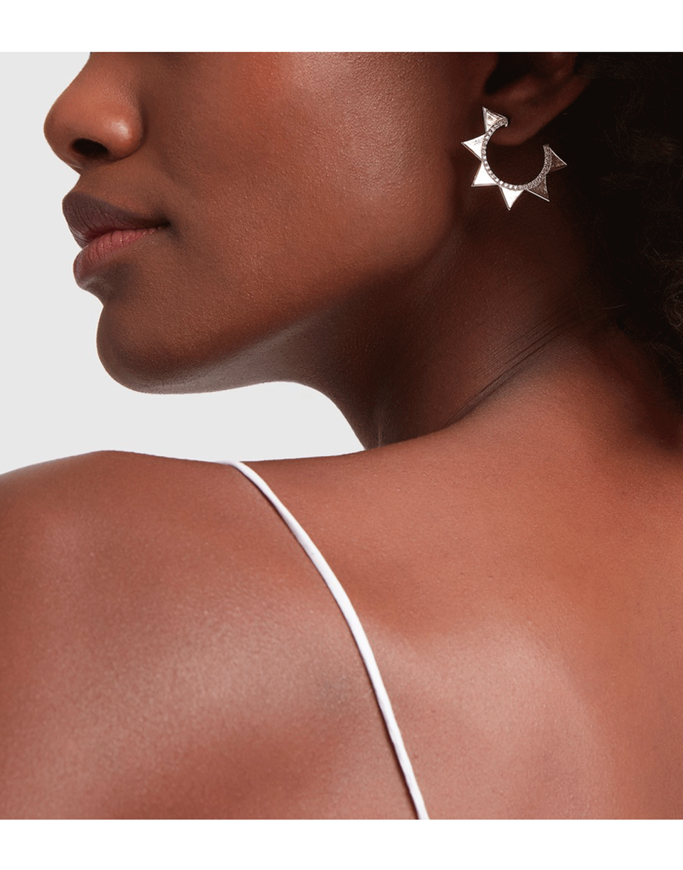 BONDEYE JEWELRY-Venus Diamond Hoop Earrings-ROSE GOLD