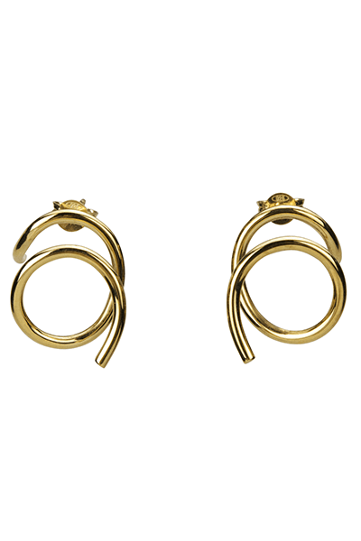 BONVO-Ciclo Earrings-GOLD