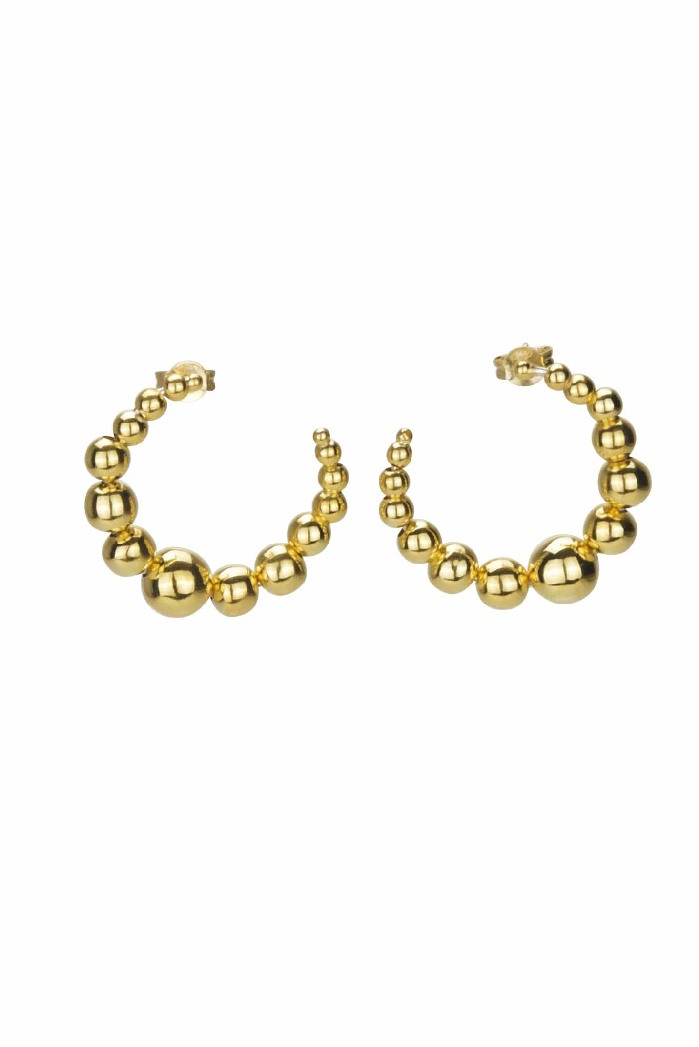 BONVO-Conta Moon Earrings-GOLD
