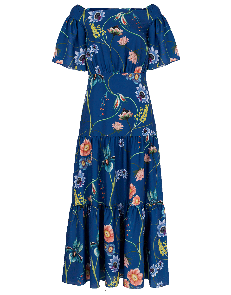 Emelia Off Shoulder Vintage Flower Dress CLOTHINGDRESSCASUAL BORGO DE NOR   