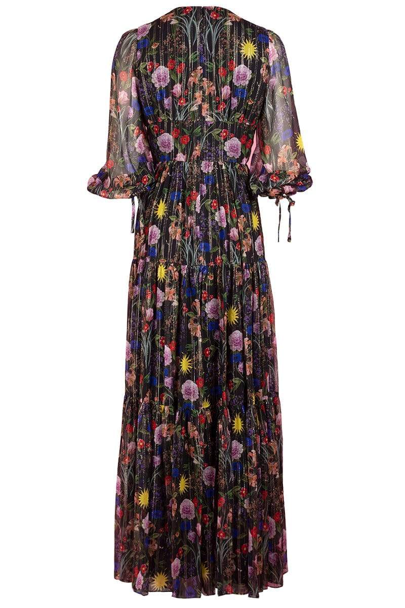 Freya V Neck Floral Maxi Dress CLOTHINGDRESSCASUAL BORGO DE NOR   