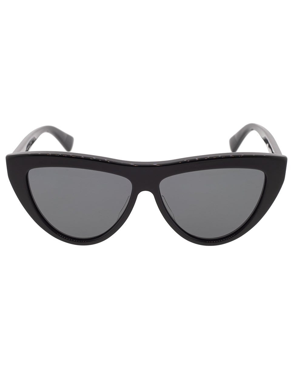 Black Full Rim Cat Eye Sunglasses ACCESSORIESUNGLASSES BOTTEGA VENETA   