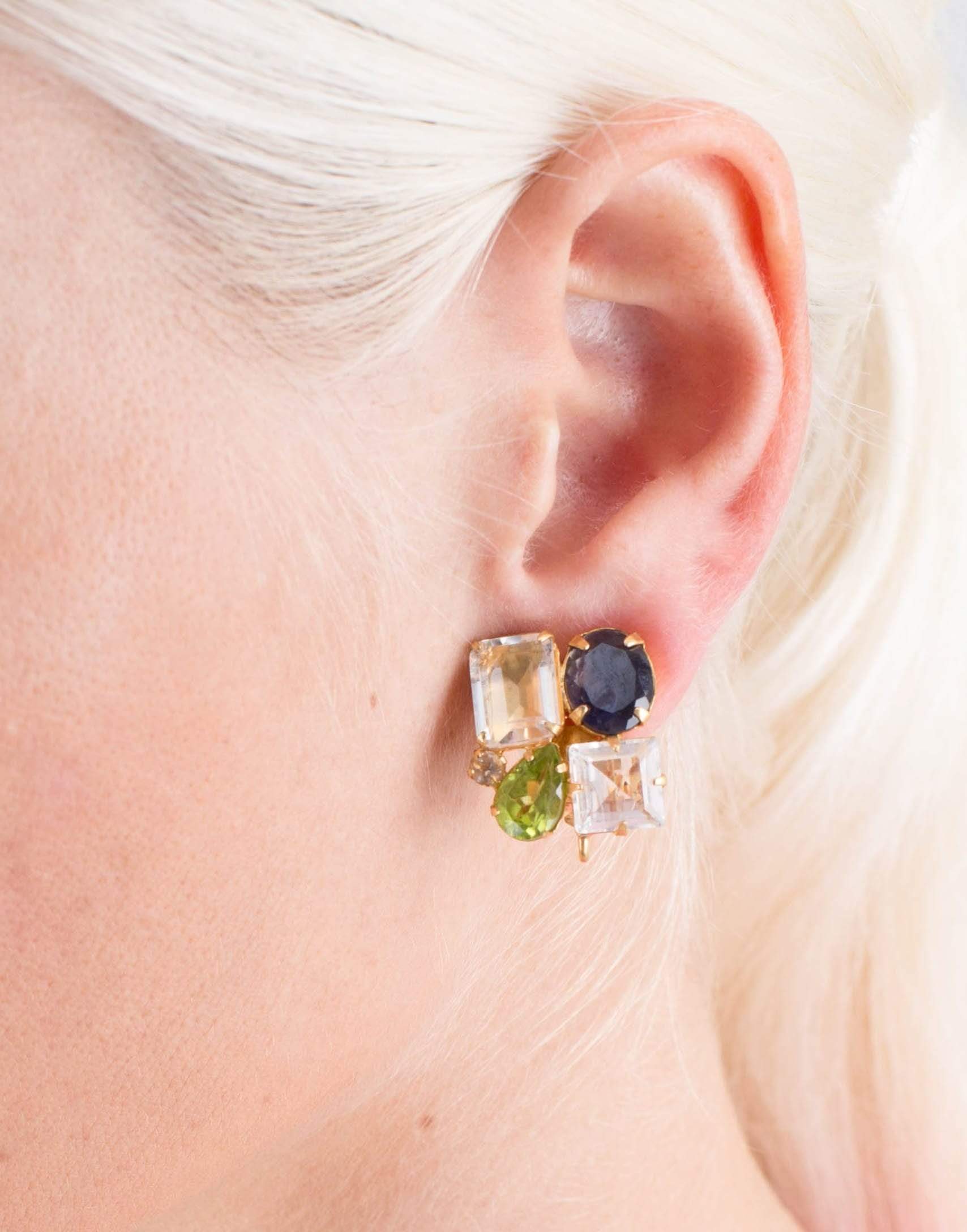 Peridot Quartz Earrings JEWELRYBOUTIQUEEARRING BOUNKIT JEWELRY   