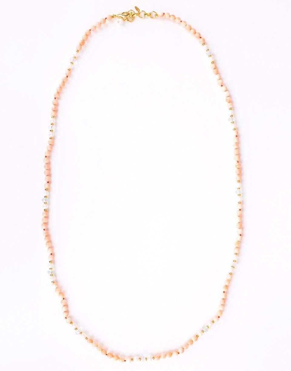 BOUNKIT JEWELRY-Sautoir Pearl Necklace-CORAL