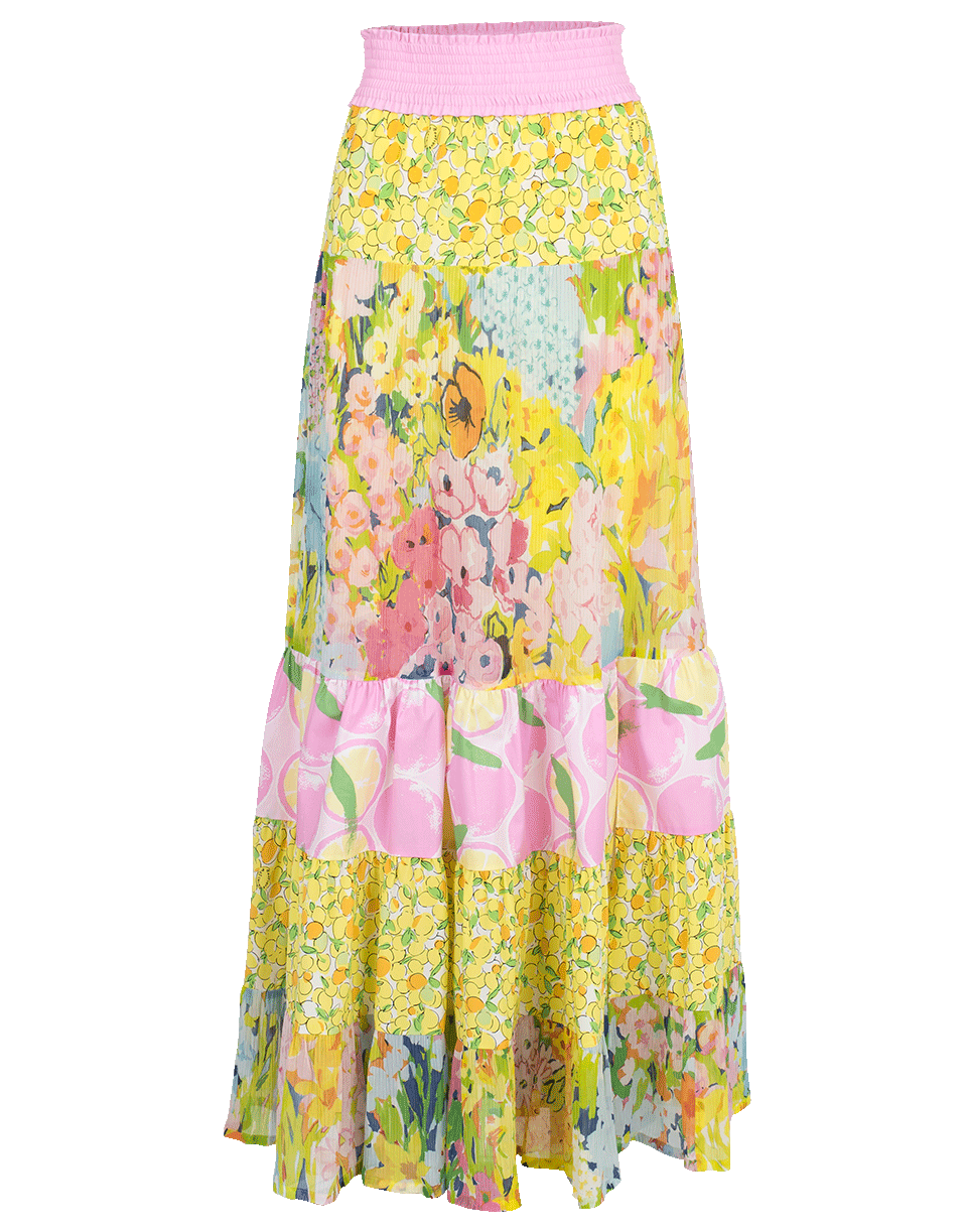 BOUTIQUE MOSCHINO-Floral Maxi Skirt-