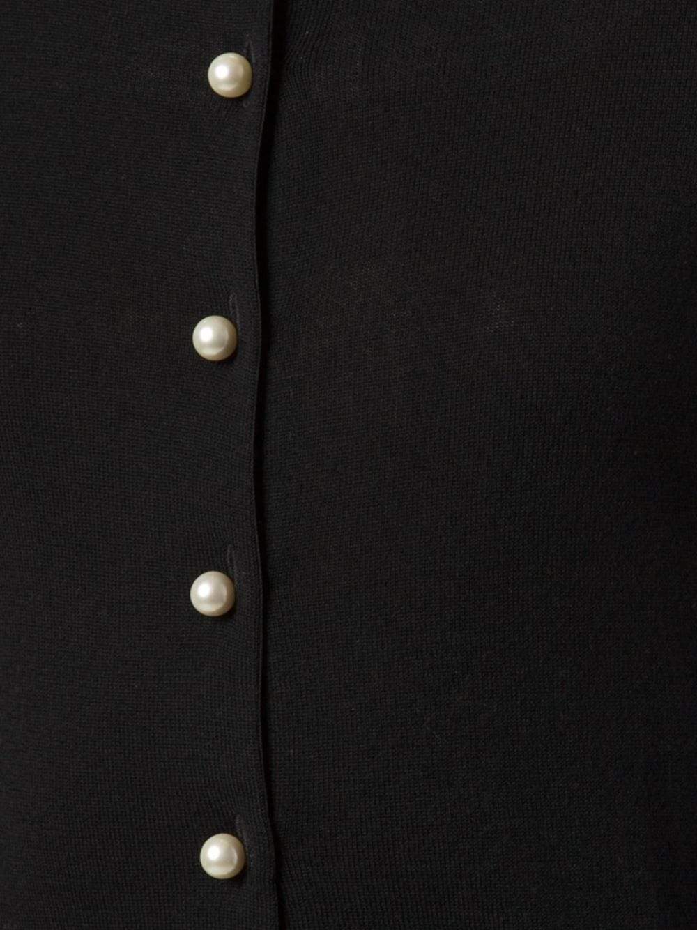 BOUTIQUE MOSCHINO-Pearl Button Cardigan-