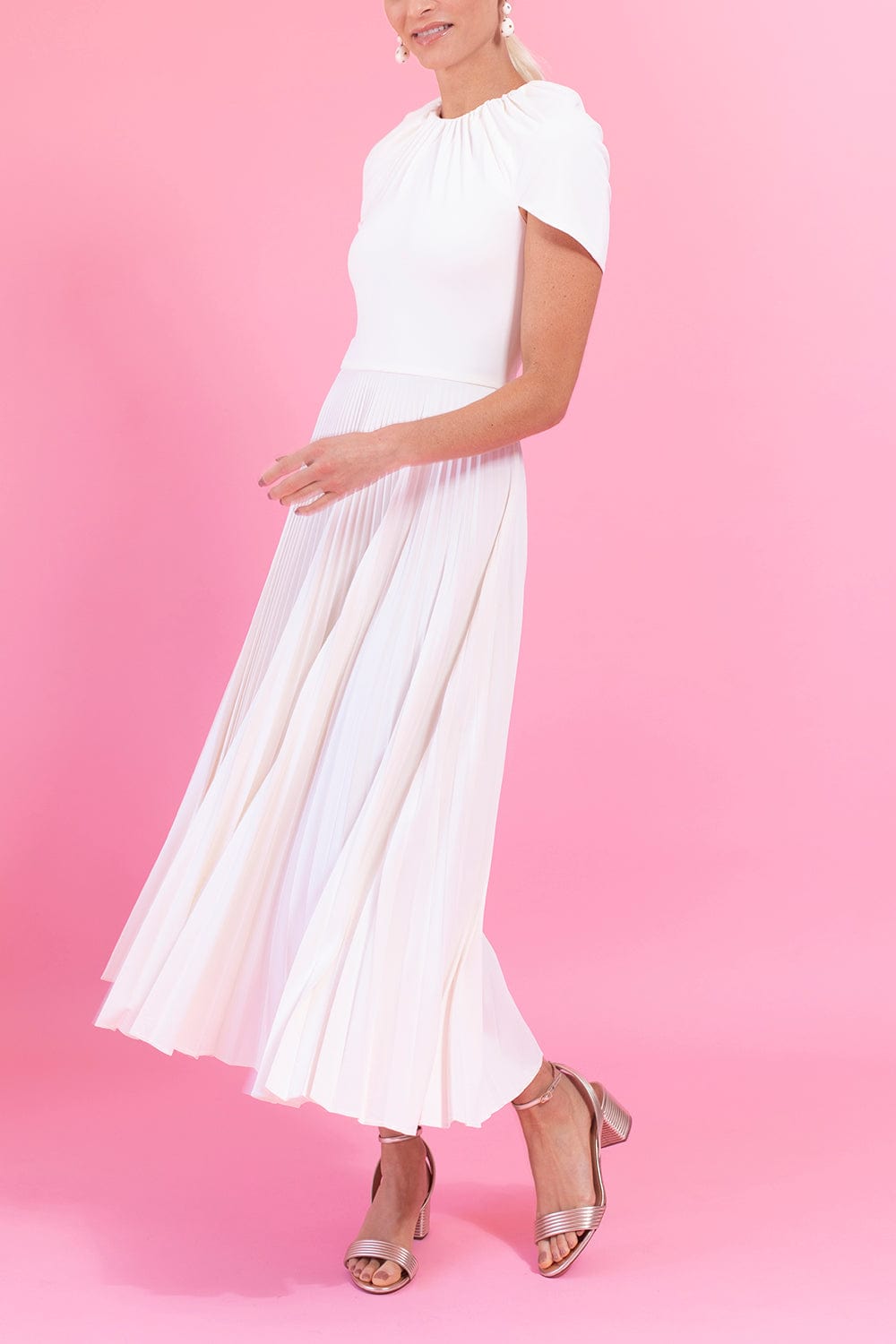 BRANDON MAXWELL, Pink Women's Midi Dress