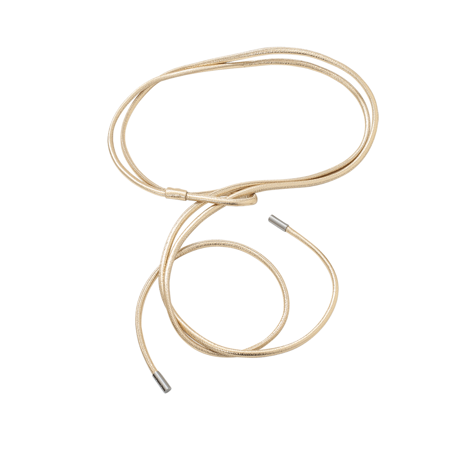 BRUNELLO CUCINELLI-Double Strand Metallic Wrap Belt-GOLD
