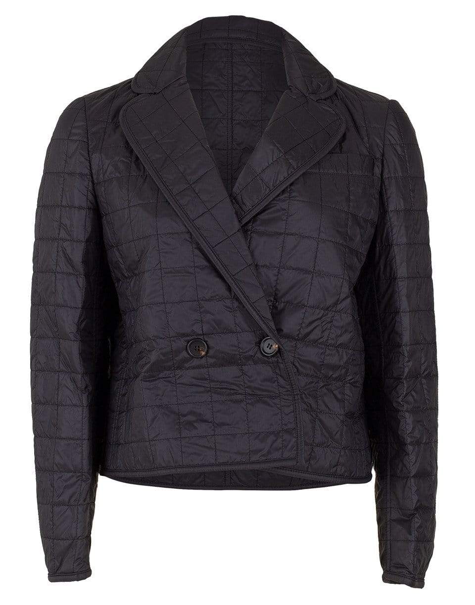 BRUNELLO CUCINELLI-Cropped Quilted Taffeta Double Breasted Coat-