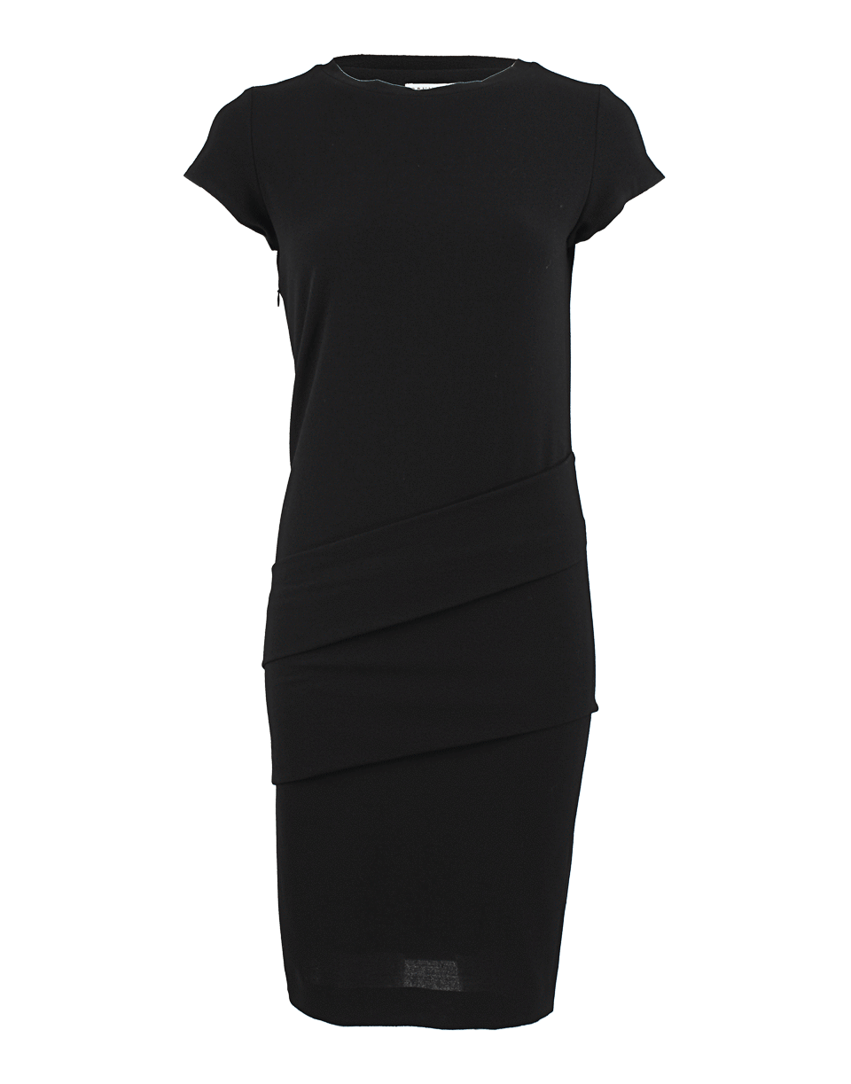 Short Sleeve Tuck-Band Crepe Dress CLOTHINGDRESSCASUAL BRUNELLO CUCINELLI   