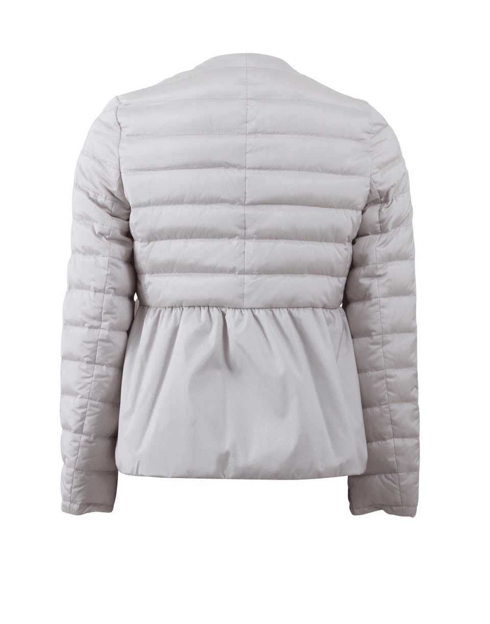 BRUNELLO CUCINELLI-Silk Puffer Peplum Jacket-