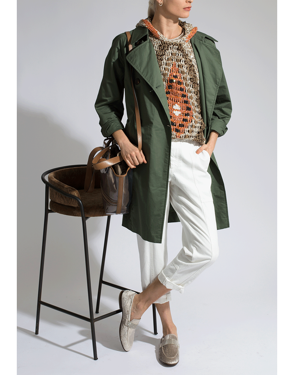 Brunello Cucinelli trench coat in taffeta