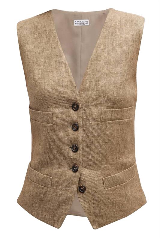 BRUNELLO CUCINELLI-Monili Trim Vest-