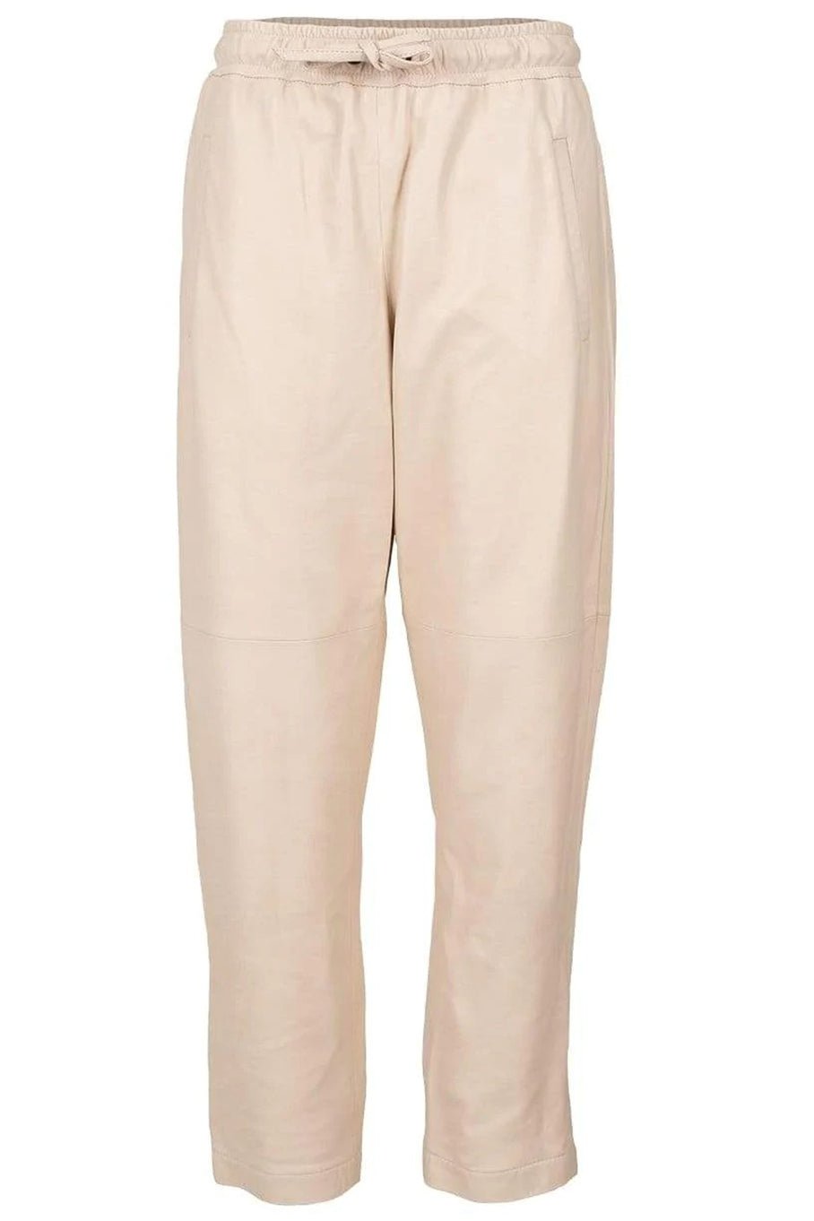 BRUNELLO CUCINELLI-Leather Pull On Jogger-