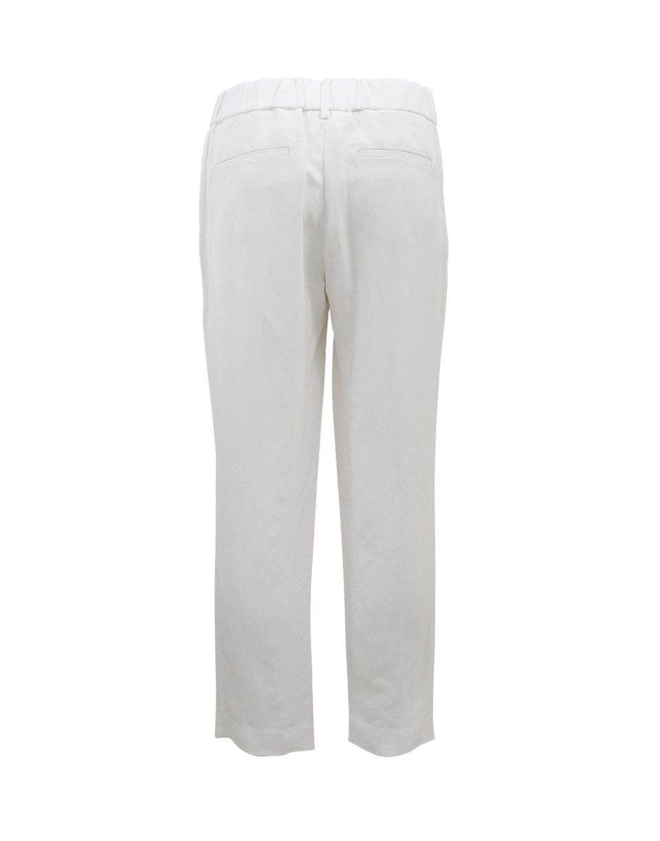 Linen Front Pleat Pull-On Pant CLOTHINGPANTMISC BRUNELLO CUCINELLI   