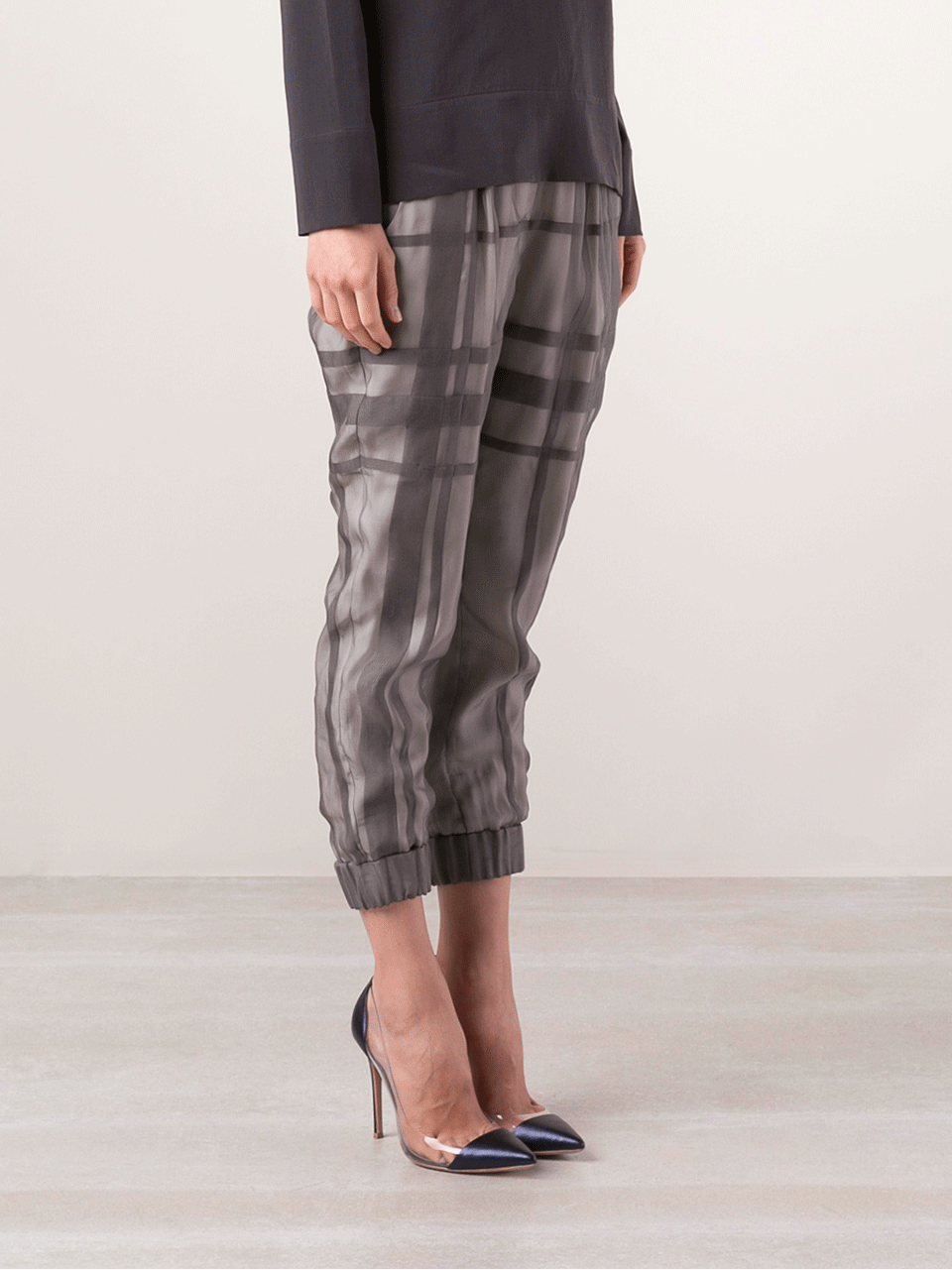 BRUNELLO CUCINELLI-Pull On Silk Pant-