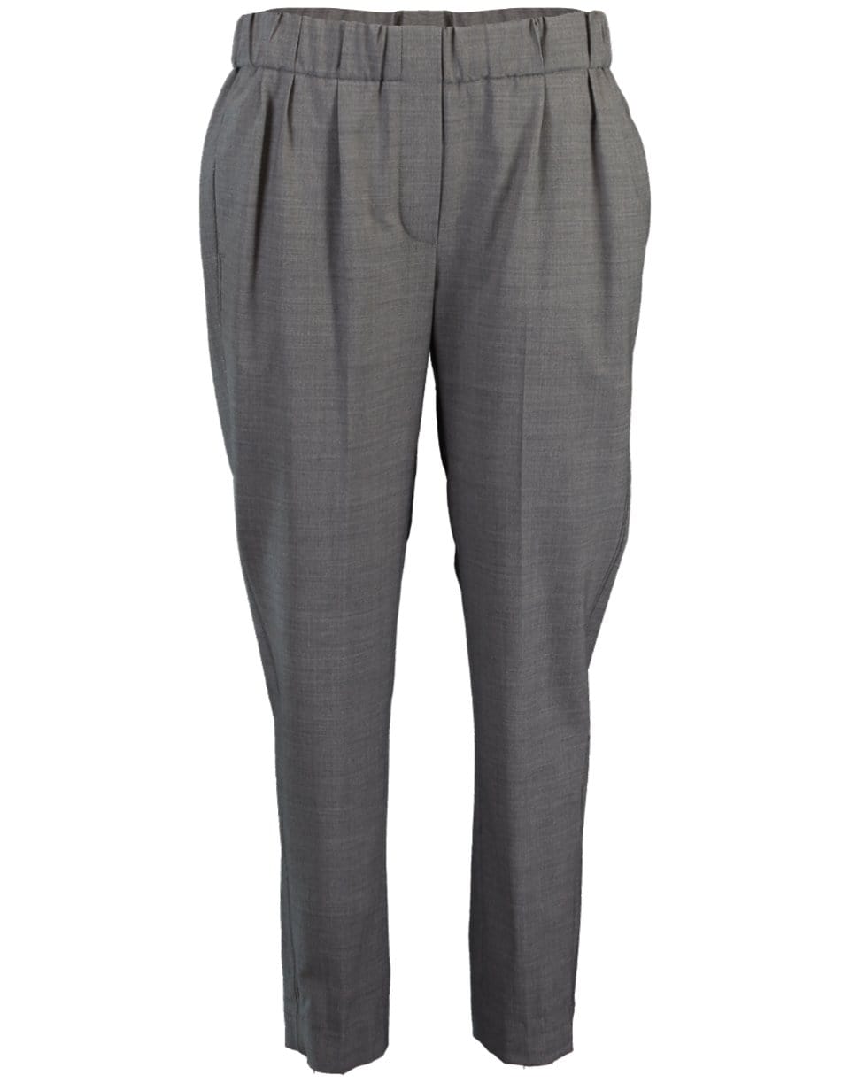 BRUNELLO CUCINELLI-Tropical Wool Pull On Pant-