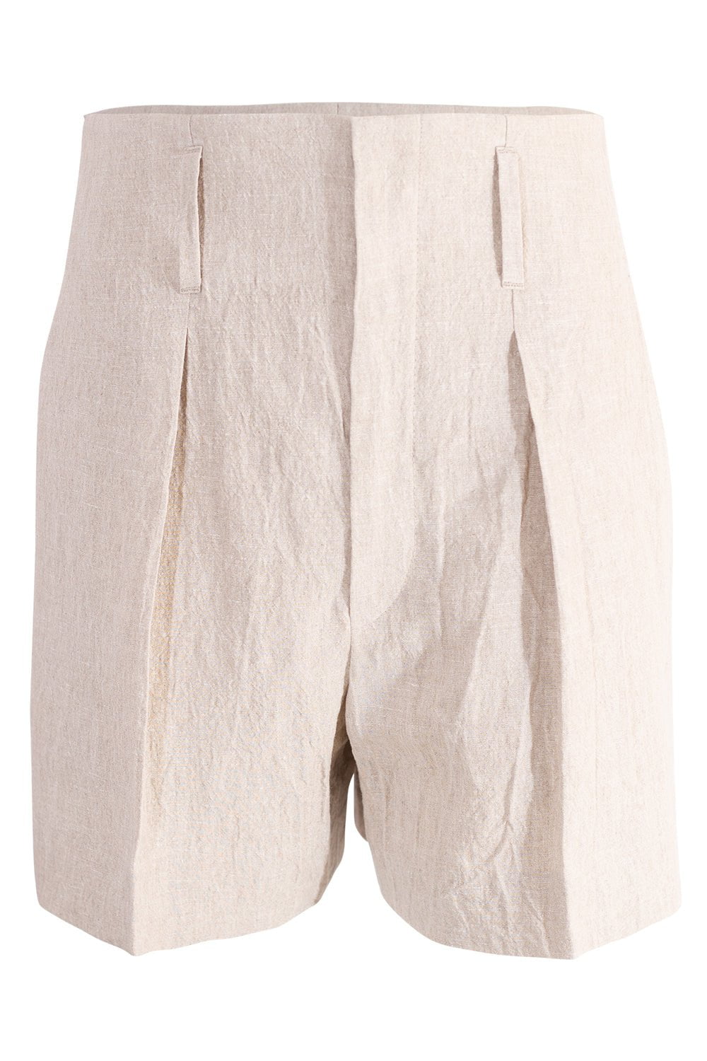 BRUNELLO CUCINELLI-Crinkle Linen Shorts-