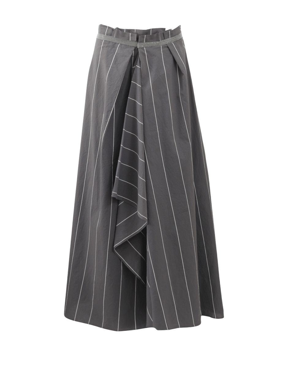 Pin Stripe Ball Skirt CLOTHINGSKIRTEVENING BRUNELLO CUCINELLI   
