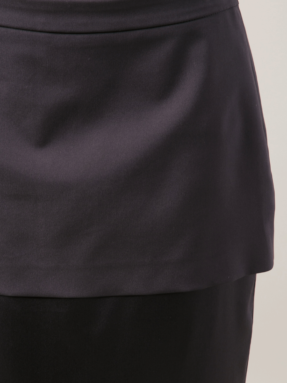 BRUNELLO CUCINELLI-Pencil Skirt With Silk Overlay-