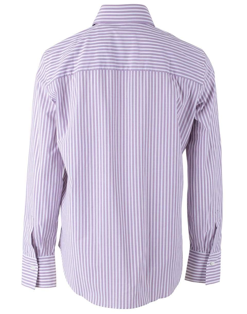 BRUNELLO CUCINELLI-Iris Cotton Poplin Stripe Shirt-