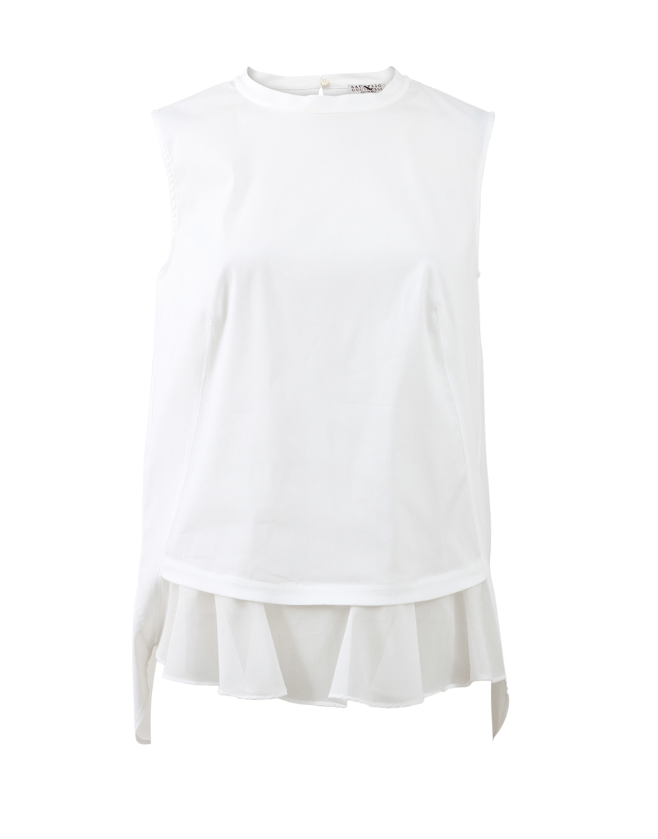 Voile Ruffle Blouse CLOTHINGTOPBLOUSE BRUNELLO CUCINELLI   