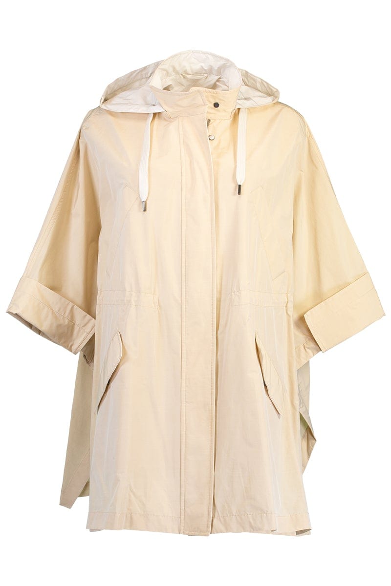 BRUNELLO CUCINELLI-Poncho With Removable Hood-