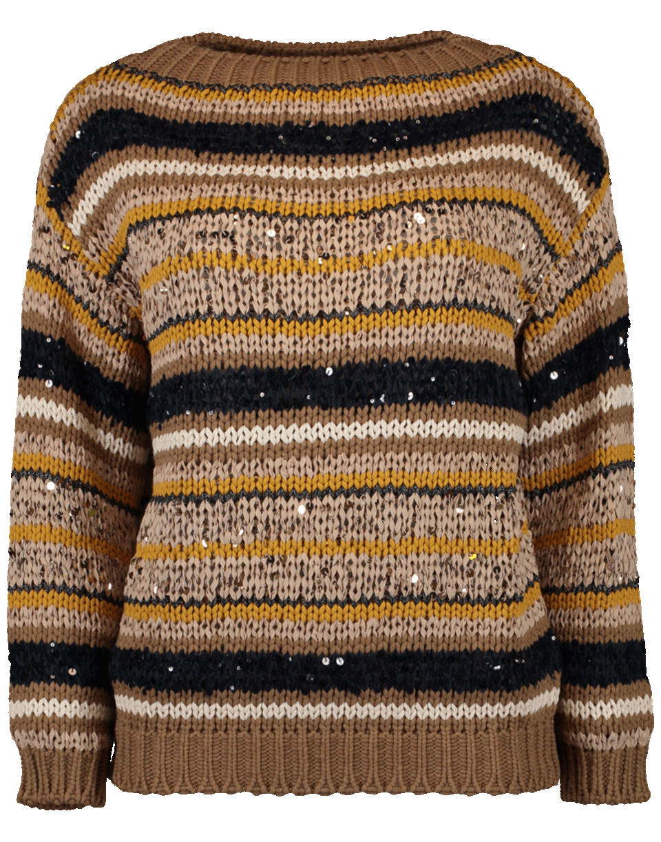 BRUNELLO CUCINELLI-Knit Striped Sweater-