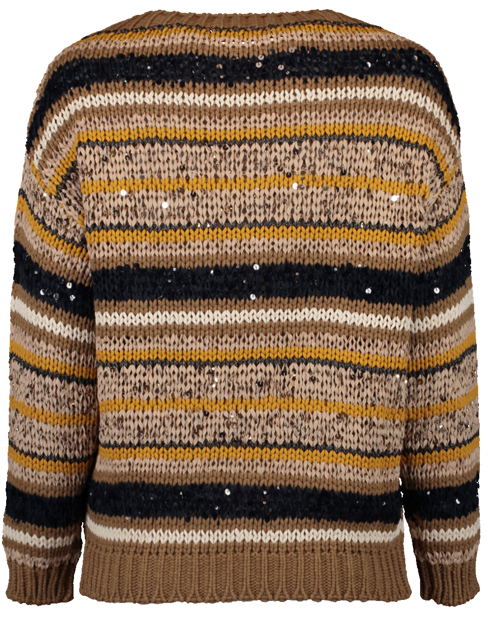 BRUNELLO CUCINELLI-Knit Striped Sweater-