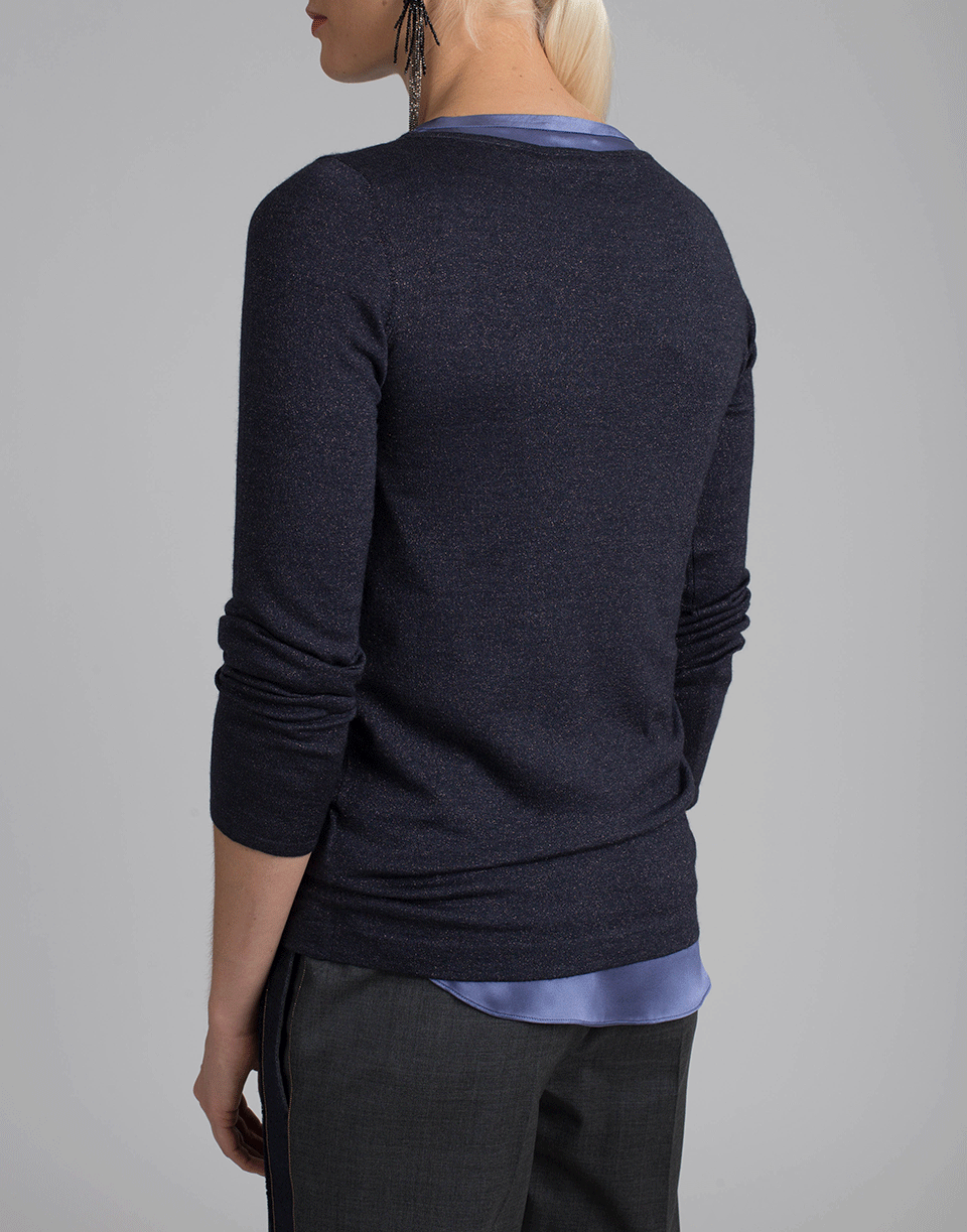 Silk Lurex Sweater CLOTHINGTOPSWEATER BRUNELLO CUCINELLI   