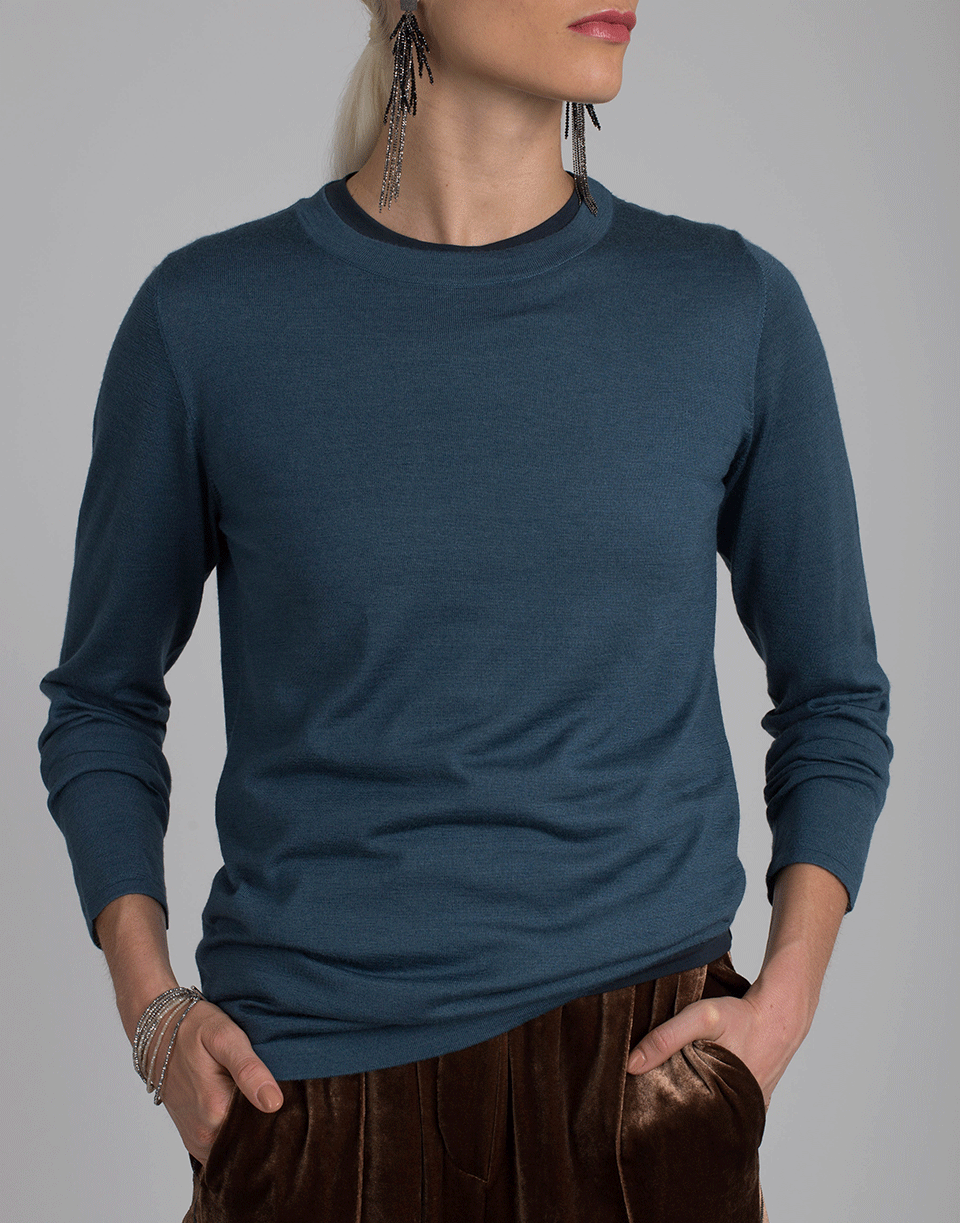 BRUNELLO CUCINELLI-Silk Sweater-