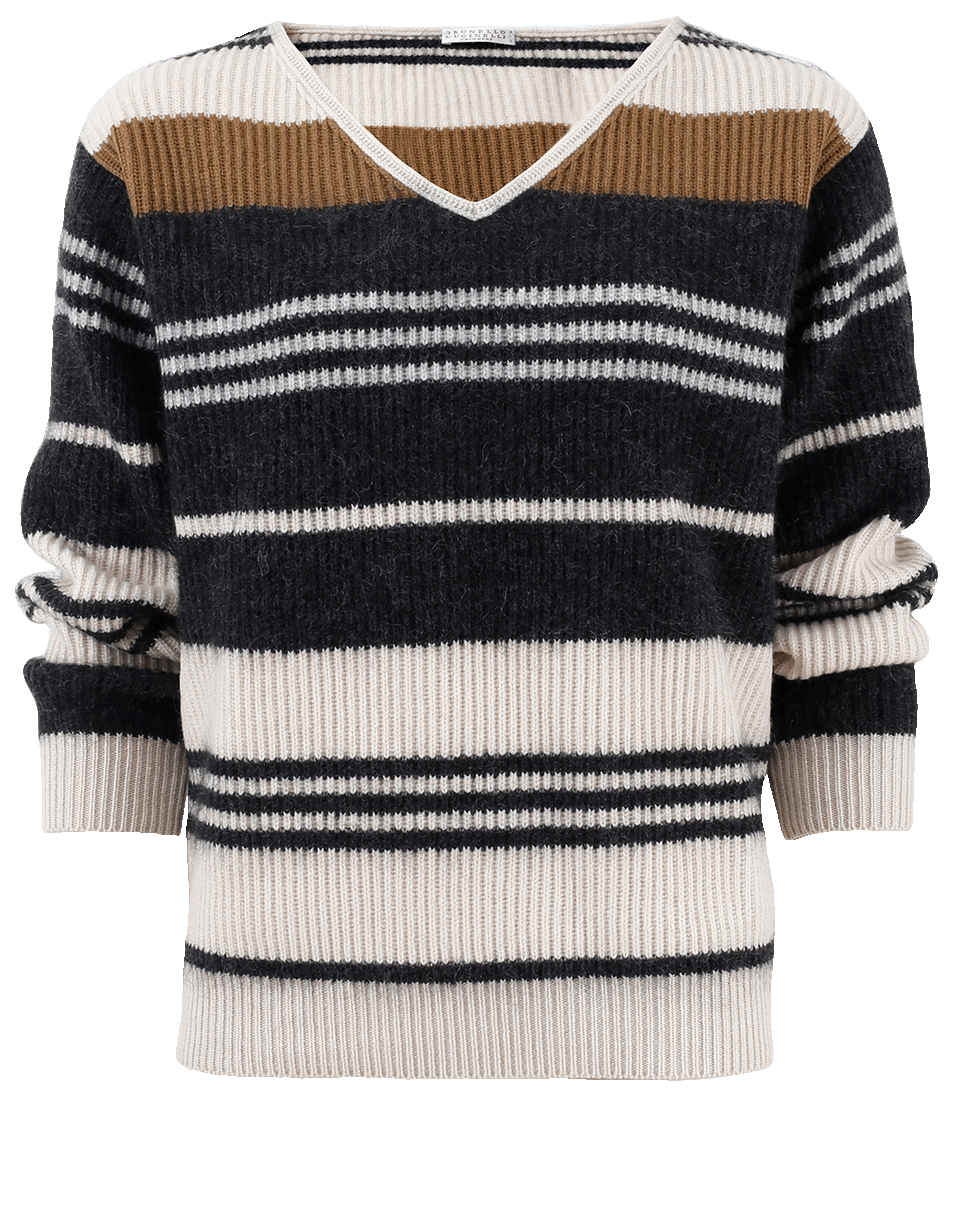 Stripe Pullover CLOTHINGTOPSWEATER BRUNELLO CUCINELLI   