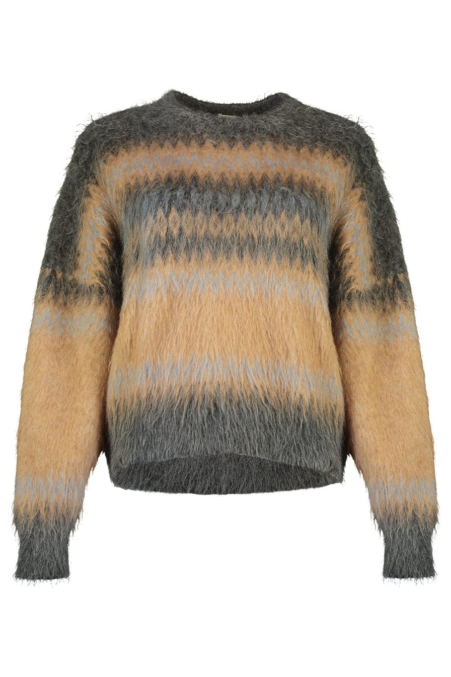 BRUNELLO CUCINELLI-Striped Mohair Sweater-