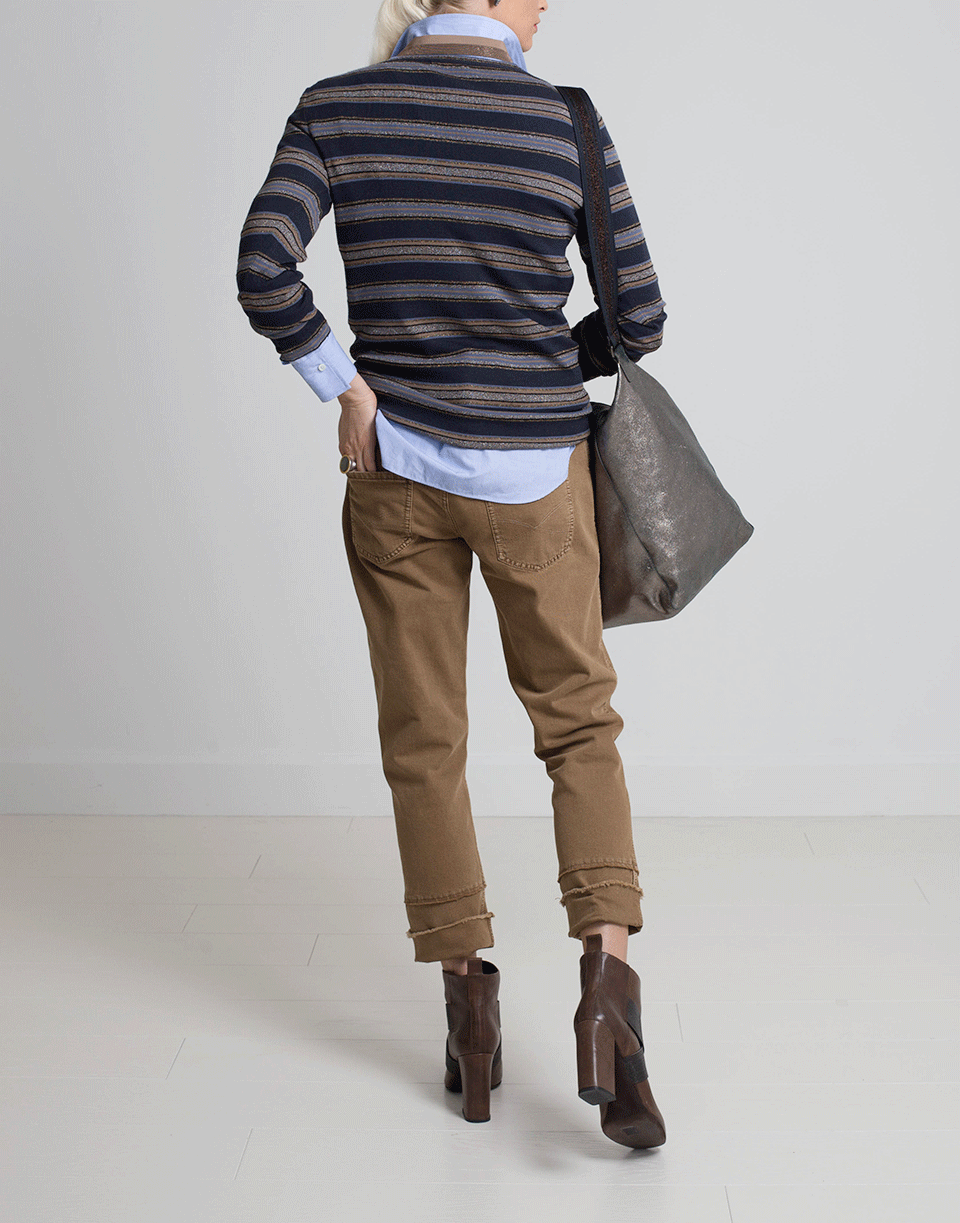 Striped Sweater CLOTHINGTOPSWEATER BRUNELLO CUCINELLI   
